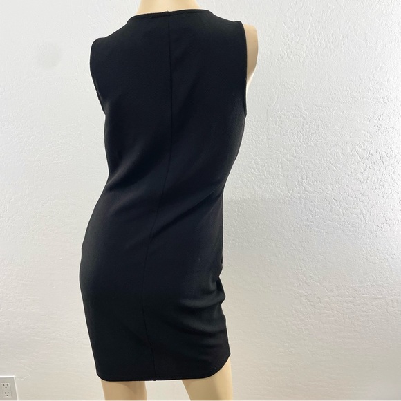 Hausof Pixie- black body con mini with silver ring chain- vintage 60s vibe- L - Picture 6 of 14